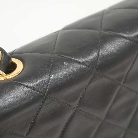 Authentic CHANEL JUMBO black lambskin quilted bag - Picture 9 of 16